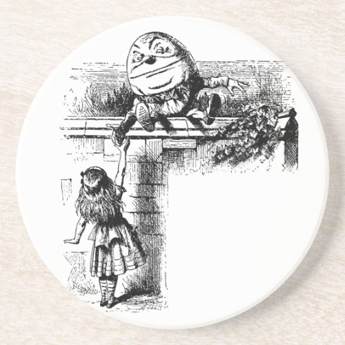 Vintage Alice in Wonderland Humpty Dumpty on Wall Coaster