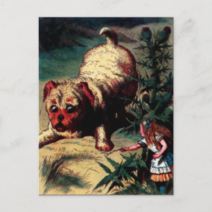 Vintage Alice in Wonderland Illustration Postcard