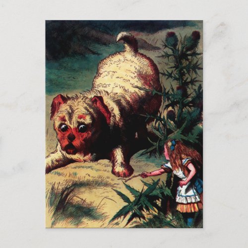 Vintage Alice in Wonderland Illustration Postcard