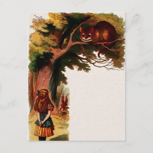 Vintage Alice in Wonderland Illustration Postcard