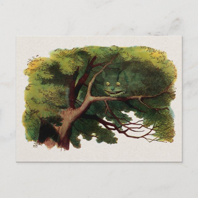 Vintage Alice in Wonderland Illustration Postcard (Front)