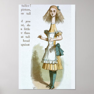 Vintage Alice in Wonderland Illustration Poster