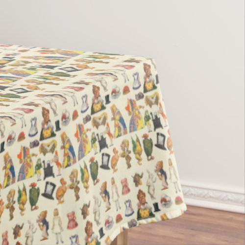 Vintage Alice in Wonderland Image in pattern Tablecloth