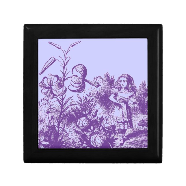 Vintage Alice in Wonderland Keepsake Box (Front)