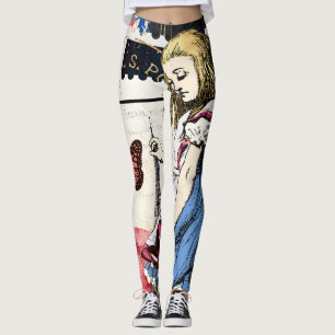 Vintage Alice in Wonderland Leggings
