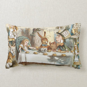 Vintage Alice in Wonderland Lumbar Pillow