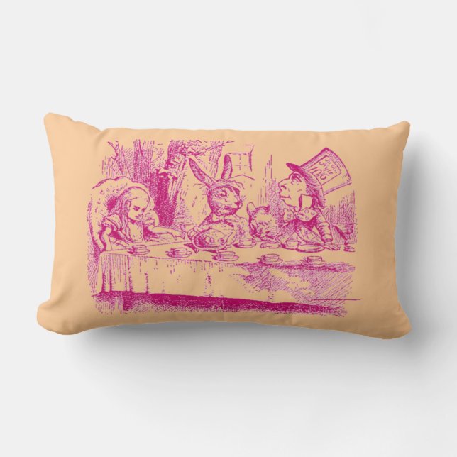 Vintage Alice in Wonderland Lumbar Pillow (Front)