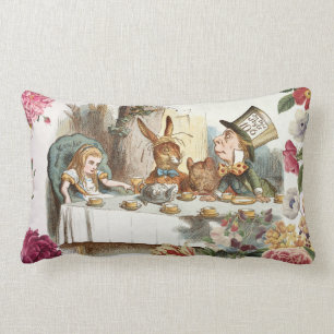 Vintage Alice in Wonderland Lumbar Pillow