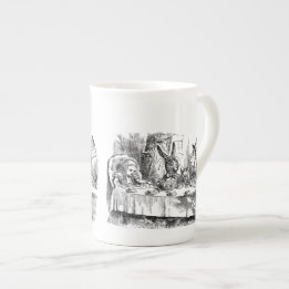 Vintage Alice in Wonderland Mad Hatter tea party Bone China Mug