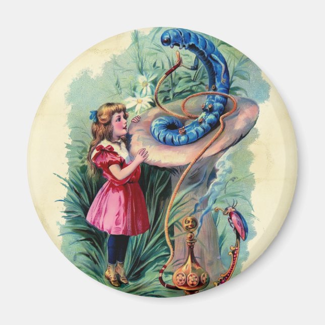 Vintage Alice In Wonderland Magnet (Front)