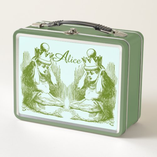 Vintage Alice in Wonderland  Metal Lunch Box