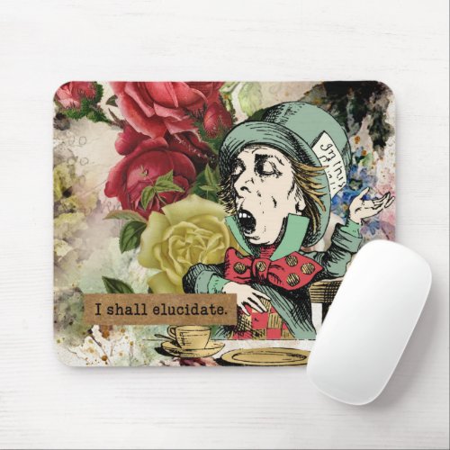 Vintage Alice in Wonderland Mouse Pad