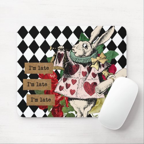 Vintage Alice in Wonderland Mouse Pad