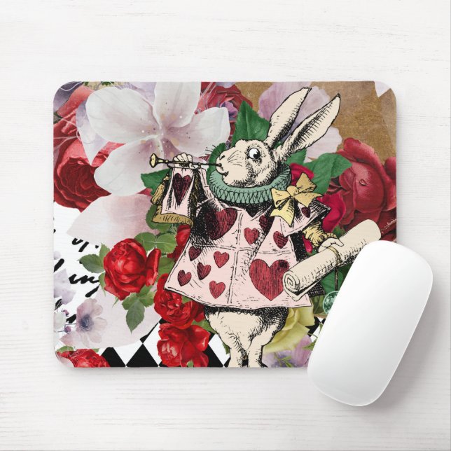 Vintage Alice in Wonderland Mouse Pad (With Mouse)