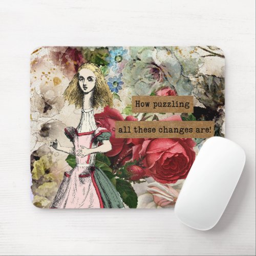 Vintage Alice in Wonderland Mouse Pad