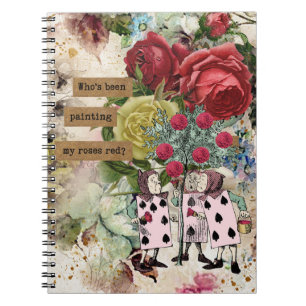 Vintage Alice in Wonderland Notebook