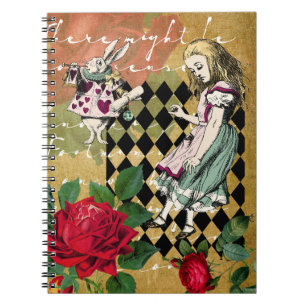 Vintage Alice in Wonderland Notebook