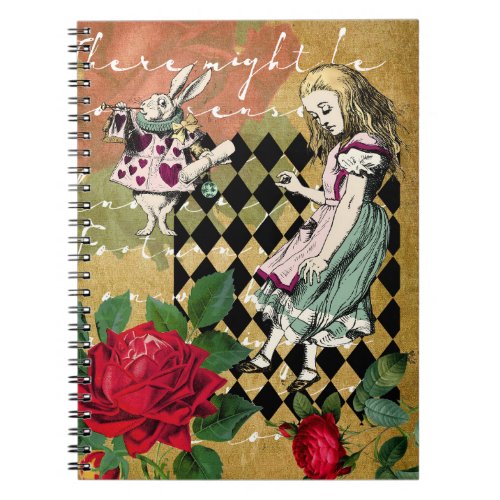 Vintage Alice in Wonderland  Notebook