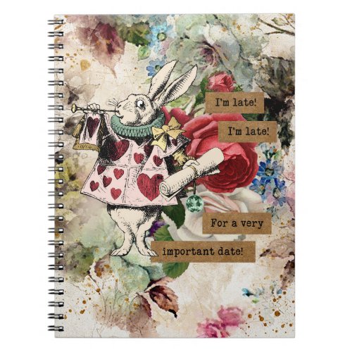 Vintage Alice in Wonderland Notebook