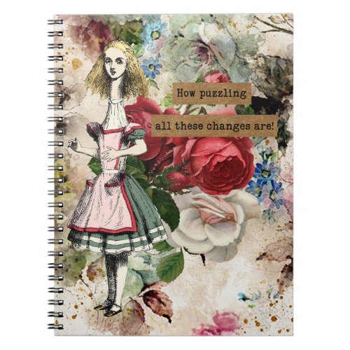 Vintage Alice in Wonderland Notebook