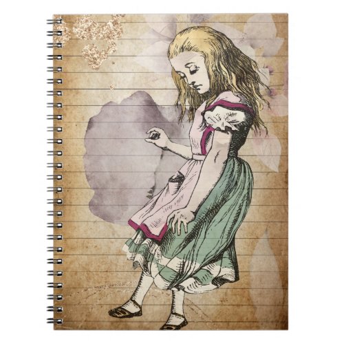 Vintage Alice in Wonderland  Notebook