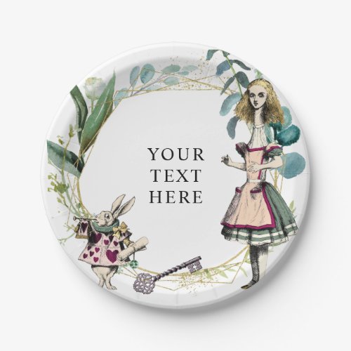 Vintage Alice in Wonderland  Paper Plates