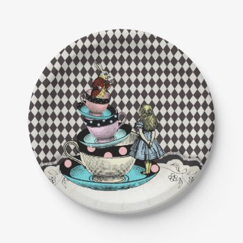Vintage Alice In Wonderland Paper Plates by The_Vintage_Boutique at Zazzle