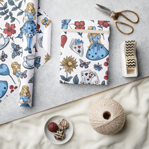 Vintage Alice in Wonderland Playing Card Decoupage