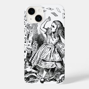 Vintage Alice in Wonderland, Playing Cards Flying Case-Mate iPhone 14 Case