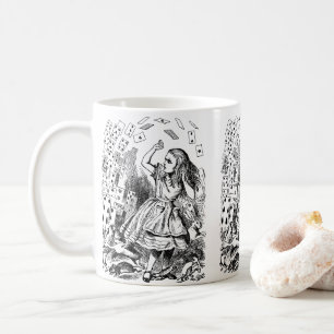 Vintage Alice in Wonderland, Playing Cards Flying Coffee Mug