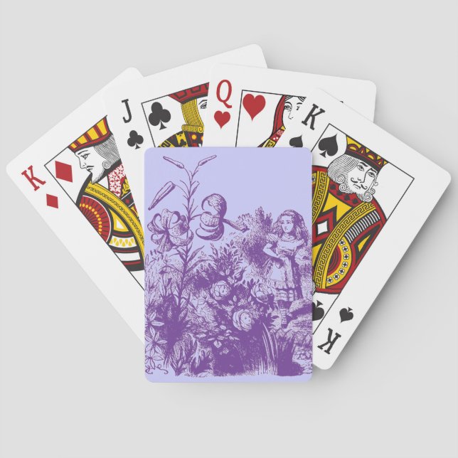 Vintage Alice in Wonderland Poker Cards (Back)