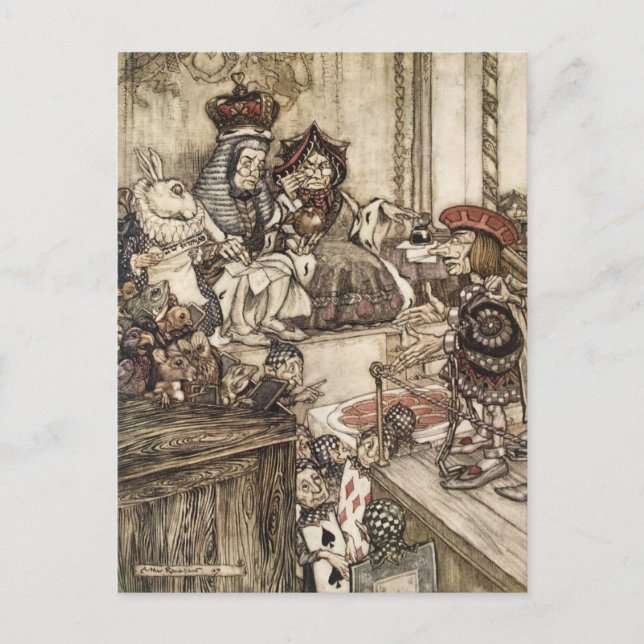 Vintage Alice in Wonderland  Postcard (Front)