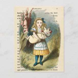 Vintage Alice in Wonderland Postcard