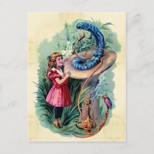 Vintage Alice In Wonderland Postcard