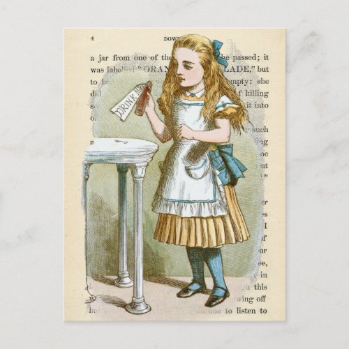 Vintage Alice in Wonderland  Postcard