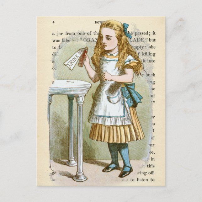 Vintage Alice in Wonderland  Postcard (Front)