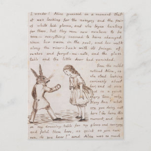 Vintage Alice in Wonderland Postcard