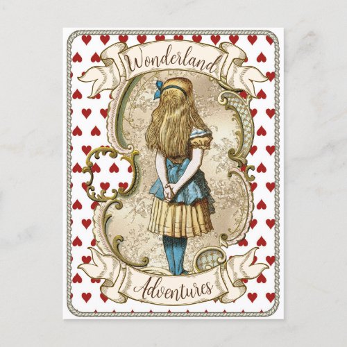 Vintage Alice in Wonderland Postcard