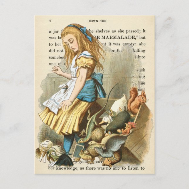 Vintage Alice in Wonderland  Postcard (Front)