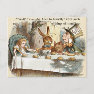Vintage Alice in Wonderland Postcard