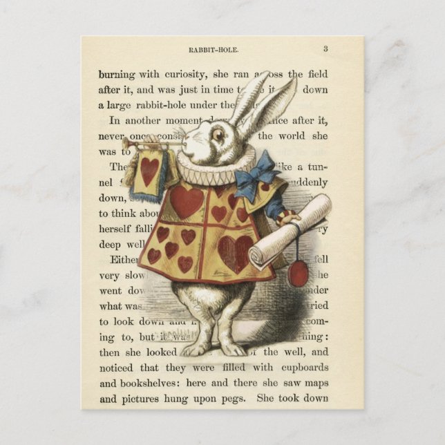Vintage Alice in Wonderland  Postcard (Front)