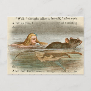 Vintage Alice in Wonderland Postcard