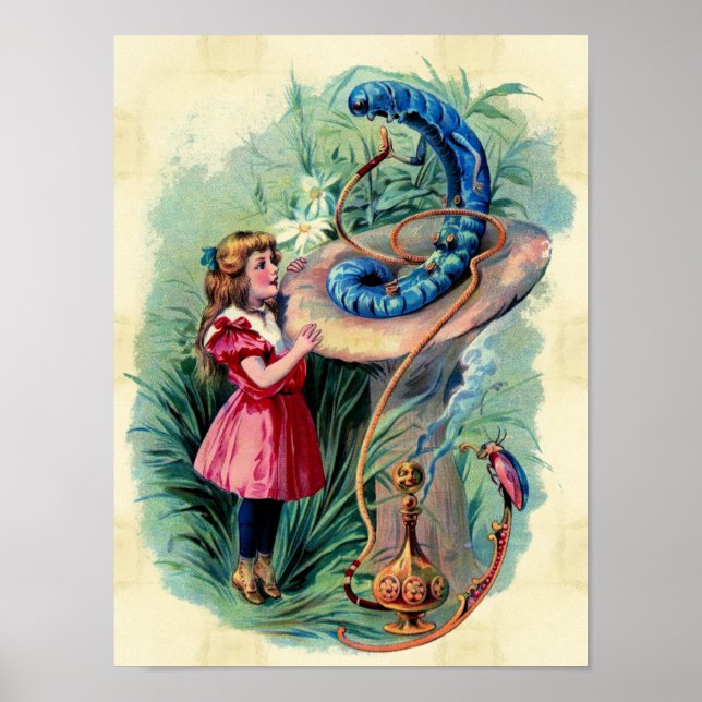 Vintage Alice In Wonderland Poster (Front)