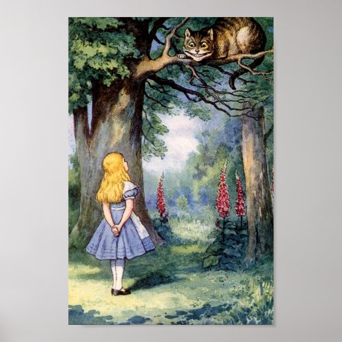 Vintage Alice in Wonderland Poster