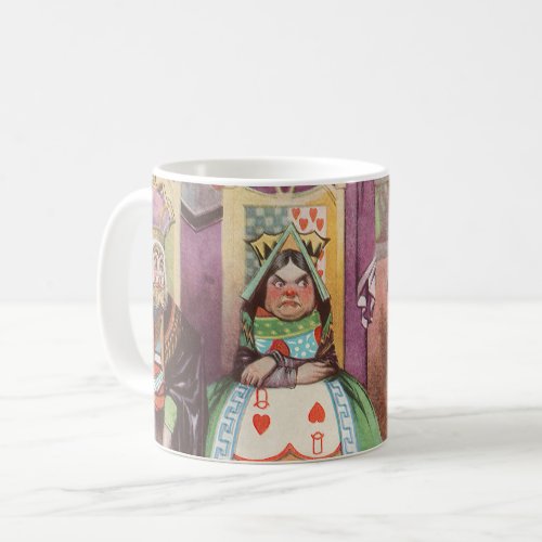 Vintage Alice in Wonderland Queen of Hearts Coffee Mug