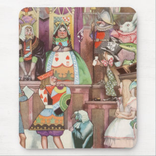 Vintage Alice in Wonderland, Queen of Hearts Mouse Pad