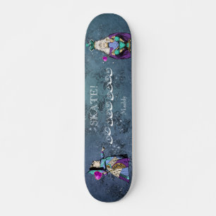 Vintage Alice in Wonderland Queen of Hearts Skateboard