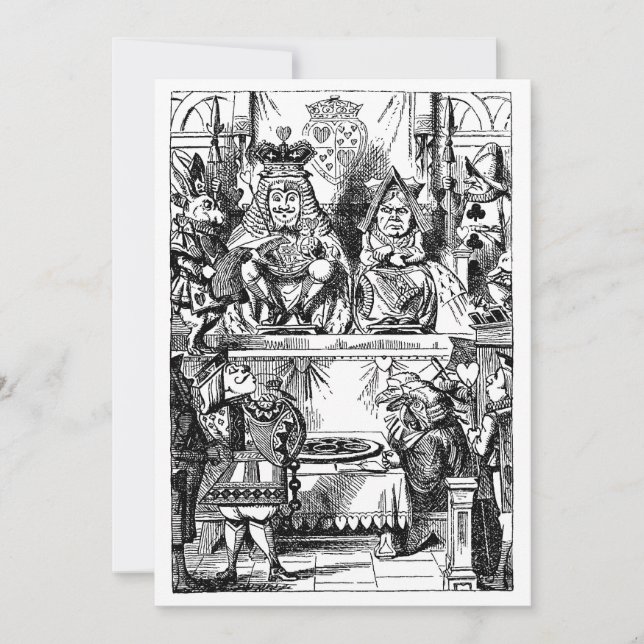 Vintage Alice in Wonderland, Queen of Hearts Trial (Front)