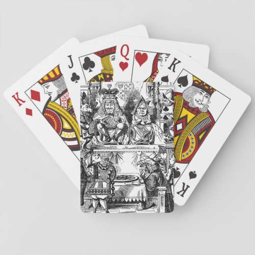 Vintage Alice in Wonderland Queen of Hearts Trial Playing Cards