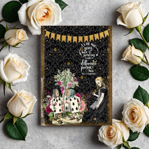Vintage Alice in Wonderland Quote and Cards